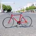 thumbnail image 2 of Estilo /6 aleación modelo de bicicleta hogar escritorio decoración rojo Sunnimix bicicleta de escritorio, 2 of 7