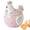 pink, variant on Ceramic Storage Tank – Creative Chicken Shaped Cookie Jar for Snacks, Jewelry & Decorative Kitchen Storage | Adorable Easter D?cor Container,chicken salt and pepper shakers
