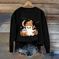 thumbnail image 1 of Jsaierl Sweatshirts pour Femmes Hauts Graphiques Tendance Mignons Drôles Citrouille Pulls Décontractés Manches Longues Col Rond Automne Sweatshirts Doux et Confortables, 1 of 5