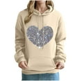 thumbnail image 5 of ZyeKqe Hoodies for Women Fleece Lined Heart Printed Hooded Sweatshirt Solid Color Comfy Loose Fitted Pullover Tops, 5 of 5