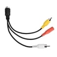 thumbnail image 2 of Cable de extensión para grabadora de vídeo de coche, cabezal de aire macho a AV macho, adaptador de Monitor hembra DC, 2 of 5