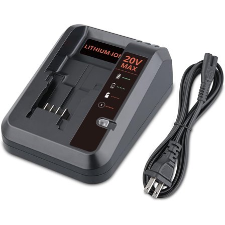 Persever PCC692L Replacement for Porter-Cable 20V Battery Charger Compatible with Black with De.cker 20V Max Lithium Battery LBXR20