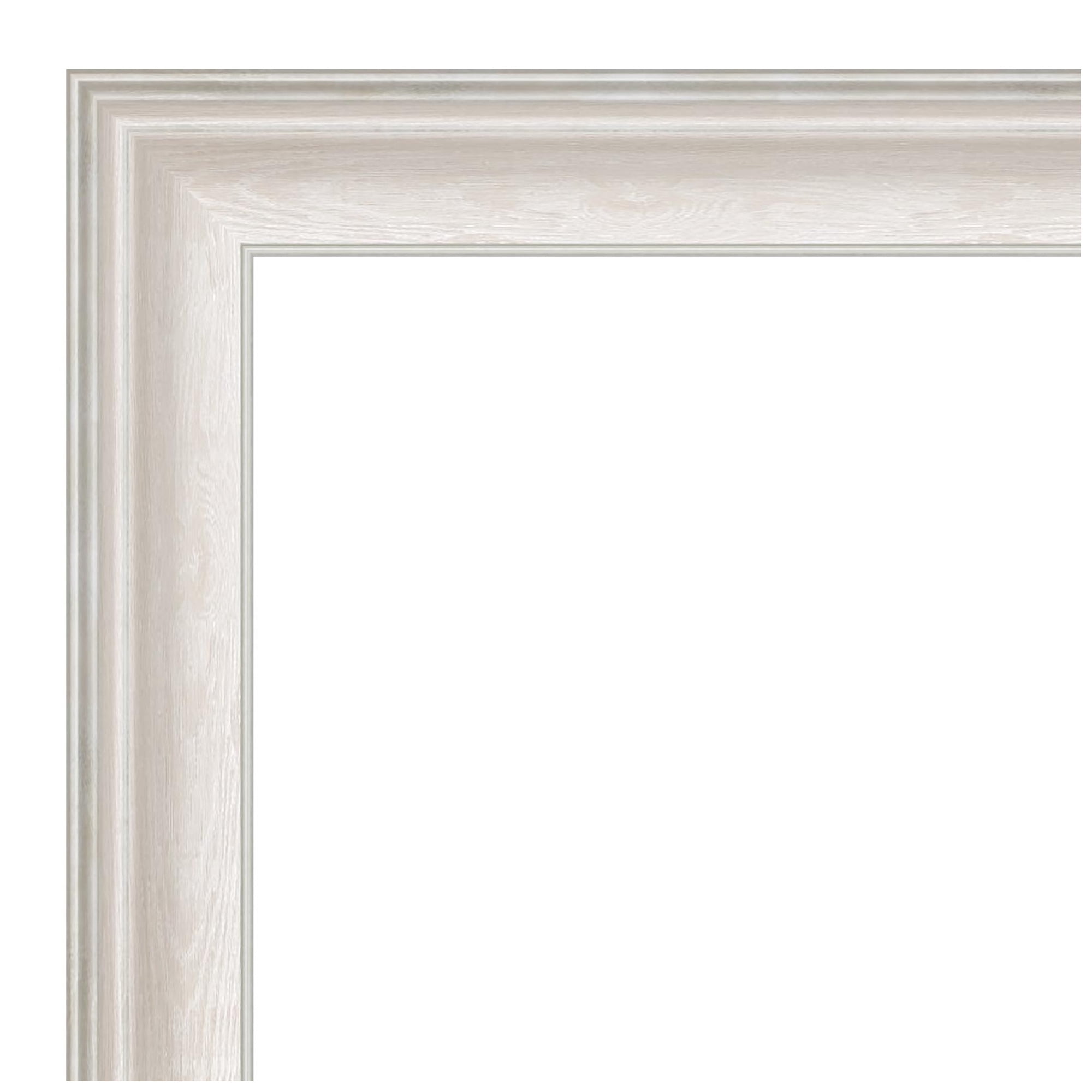 Amanti Art Natural Cork Board Framed Trio White Wash Silver Bulletin Board 34 in. x 16 in.