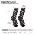 thumbnail image 2 of Daiia Anchors Print Crew Socks – Soft Breathable Long Socks for Men & Women, Moisture-Wicking & Comfortable Daily Wear Socks, One-Size Fits Most (US 5-11), 2 of 6