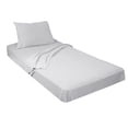 thumbnail image 2 of College Dorm 100% Jersey Knit Cotton Twin Extra Long Sheets 4 Piece Set (White), 2 of 2