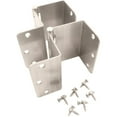 thumbnail image 2 of Swing Clear Offset Hinge, 3-1/2 Inches, 1/4" Radius Corner, Fits Doors 1-3/8" to 1-3/4" Thick, 2-Pack, Satin Nickel by Stone Harbor Hardware, 2 of 4