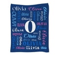 thumbnail image 5 of JML USA Custom Flannel Blanket, Personalized Text Throw, Soft & Lightweight, Customized Name Or Letter, Multiple Sizes for All Ages, Quick Shipping, 5 of 5
