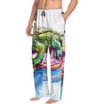 thumbnail image 6 of Sikiie Alligator Donut Pool Float Pajama Pants Men, PJ Bottoms, Sleep & Lounge Pants-X-Large, 6 of 6