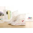 thumbnail image 3 of SHOEGIRLS Women Waterproof Shoe Covers Slip-Resistant Reusable Overshoes with White Leopard Grain,L, 3 of 6