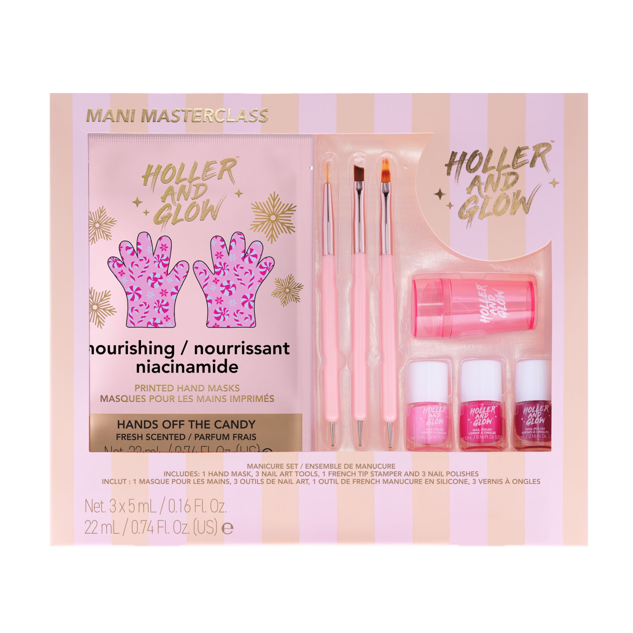 Holler and Glow Limited Edition Mani Masterclass Nail Kit, 8 Piece