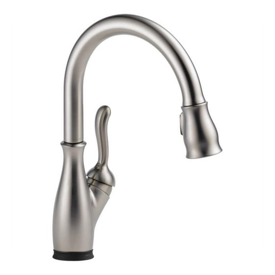 Delta Leland Single Handle Pull Down Kitchen Faucet With Touch2o And Shieldspray Technologies Arctic Stainless