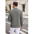 thumbnail image 5 of COOFANDY Men's Herringbone Sport Jacket Linen Blazer Two Buttons Textured Dress Jackets, 5 of 6