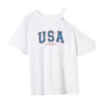 thumbnail image 4 of Camiseta para mujer, camiseta básica transpirable de verano para acampar, desplazarse, viajar, trabajar L, 4 of 7