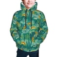 thumbnail image 2 of Bingfone Jungle Leopard Pattern Youth Classic Hoodies Soft Hooded Pullover Sweatshirts for Girls and Boys, 2 of 6