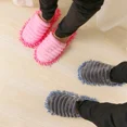 thumbnail image 4 of Chaussons de Nettoyage de Sol Amovibles en Microfibre Réutilisables (Rose, S/35-37), 4 of 5