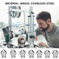 thumbnail image 3 of pitrice 3D Printer Nozzle Metal Extruder Nozzle 3D Printer Accessory Replacement for MK10, Stainless Steel, 1.75/1.0mm, 3 of 7