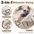 thumbnail image 4 of PUKNLY Lounge Chair with Ottoman for Small Spaces, Modern Accent Chair with Footrest, Armrests & Side Pocket, Compact Reading Chair for Living Room, Bedroom Corner, 4 of 14
