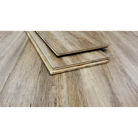 8" Sample Piece - Ambient® Mesa Antiqued XtraWide Click Bamboo Sample