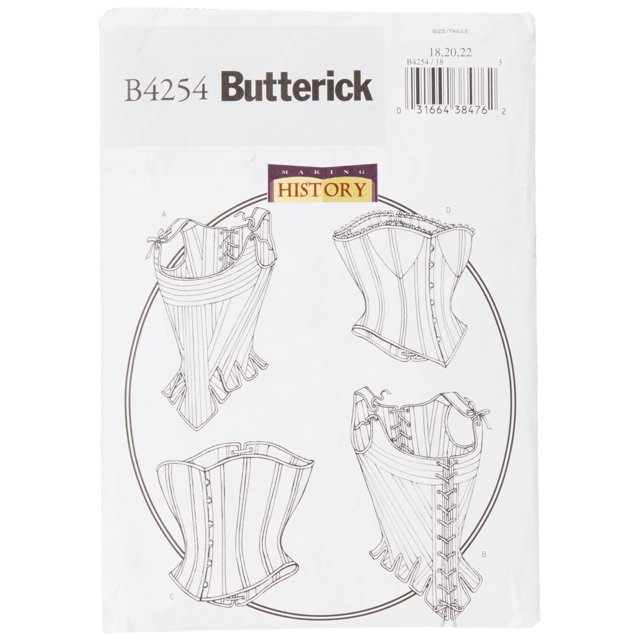 BUTTERICK PATTERNS B4254 Corsés y corsés para mujer Talla 18-20-22