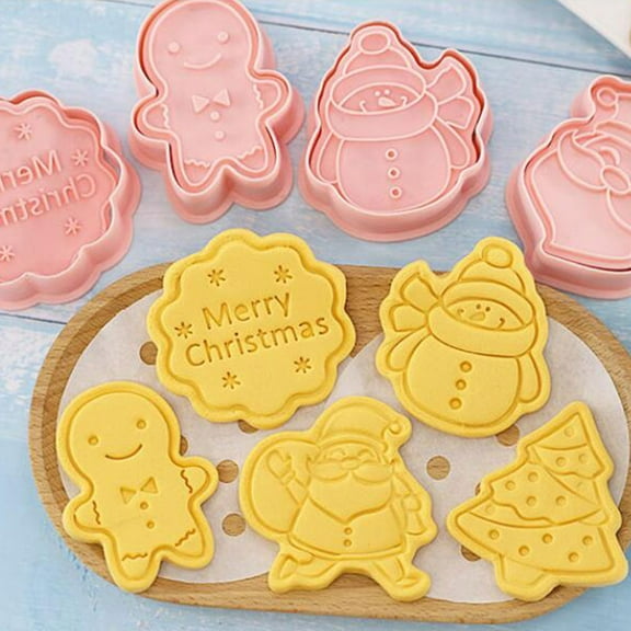MEIBUTYUP Christmas Cookie Mold Baking Tool Holiday Party Kitchen Accessory