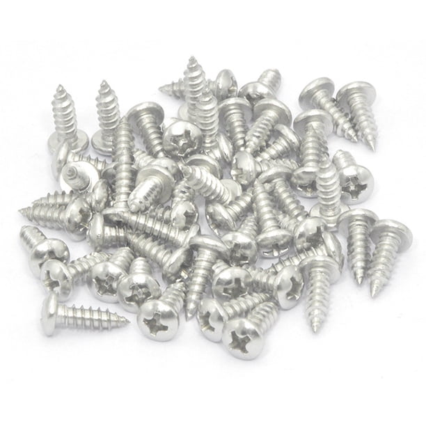 Scienceny Tornillos de 100 piezas, cabezal cruzado autorroscante para evitar grietas, accesorios de Hardware de alta dureza, suministro de sujetadores Herramientas y ferretería 20 mm Scienceny TO008253-01