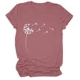 thumbnail image 3 of Sonducket Camiseta Estampado Cuello Camiseta Mujer Suelta Verano Top, Púrpura, S Prendas para la parte del cuerpo Rosado L Sonducket AP002011-18, 3 of 4