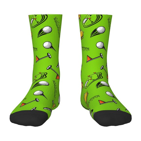 Rateoe Golf Sport Club Pattern Children's Socks, Socks Gifts ,kids Crew Soft Cotton Socks , Moisture-Wicking, Durable, Ideal for Daily Wear & Sports
