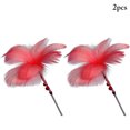 thumbnail image 1 of 2 Pcs Cat Plume Teaser Interactif Belle Chat Jouet Interactif Chat Teaser Baguette, 1 of 10