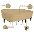 thumbnail image 5 of Classic Accessories Terrazzo® Rectangular/Oval Patio Table & Chair Set Cover - All Weather Protection Outdoor Furniture Cover, Large (58262-EC), 5 of 11