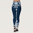 thumbnail image 3 of Gibobby Leggins termicos mujer Pantalones estampados navideños personalizados para mujer, mallas ajustadas personalizadas para mallas para correr(Marina,XG), 3 of 5