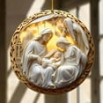 thumbnail image 6 of PALIFEUR Christmas Decorations Nativity Scene Ornaments, Xmas Religious Christmas ​Ornaments, Christian Christmas Nativity 3D Hanging Ornaments for Holiday Party Christmas Tree Decorations, 3.15 inch, 6 of 7
