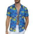 thumbnail image 5 of Iceglad Men's Hawaiian Shirt Short Sleeve Casual Button Down Shirt for Men Printed Summer Beach Shirt, 5 of 6