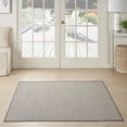 thumbnail image 4 of Nourison Courtyard Indoor/Outdoor Ivory/Charcoal 5' x Square Area Rug (5 Square), 4 of 9