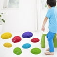 thumbnail image 3 of 6x Balance Stepping Equipo de juego Coordinación de desarrollo de motor grueso de piedras de río para interiores Familia Ocho yotijar Escalón, 3 of 10