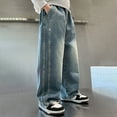 thumbnail image 4 of MEZZALL Boys Jeans Big Boys Casual Spring Overalls Boys Straight Leg Baggy Wide Leg Pants Cozy Dailywear 4-5 Years, 4 of 9