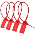 thumbnail image 3 of 100 Plastic Tamper Seals, Numbered Zip Ties for Fire Extinguisher Pull Tite Security Tags Disposable Self Locking Signage 250mm (Red), 3 of 7