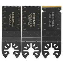 Dremel MM488B Universal Quick Fit Oscillating HCS, Bi-Metal, and Carbide Blades, 3 Pieces