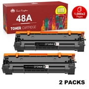 2-Pack CF248A Toner Printer Ink Compatible for HP CF248A 48A Toner LaserJet Pro M15a MFP M29w M15w M30w M31w (Black)