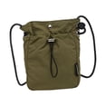 thumbnail image 4 of Bolso bandolera pequeño para teléfono, ideal para camping, viajes, picnic, uso diario para mujeres y hombres. Verde oscuro, 4 of 9