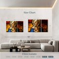 thumbnail image 3 of Elephant Stock Love Of Virgin Mary Wall Art - Horizontal Multi Panel Canvas - Living Room Wall Decor - Religion And Spirituality Multi Panel - Orange And Blue Decor - 74" x 48", 3 of 4