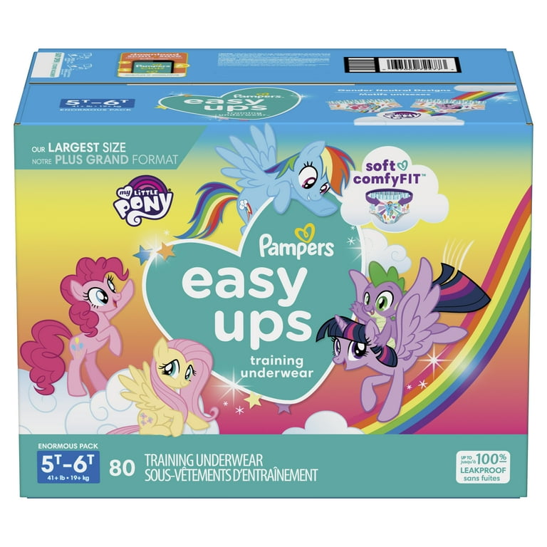 Pampers Easy Ups Training Pants Girls and Boys, 5T-6T (Tamanho 7