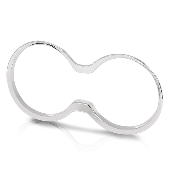 Front Cup Holder Frame Cover Trim Chrome Fit For 2011-2021 Jeep Grand Cherokee