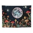 thumbnail image 5 of PRATYUS Mushroom Moon Tapestry Colorful Butterfly Green Plant Botanical Aesthetics Tapestry for Bedroom Black and White Stars Tapestry Wall Hanging for Living Room Dorm Wall Decor,, 5 of 6