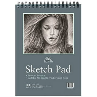 Emraw 8.5 x 11 Sketch Book Side Wire Bound Spiral, Acid Free Sketchbook  White Writing, Drawing & Sketching Sketch Pads for Kids Adults Beginners