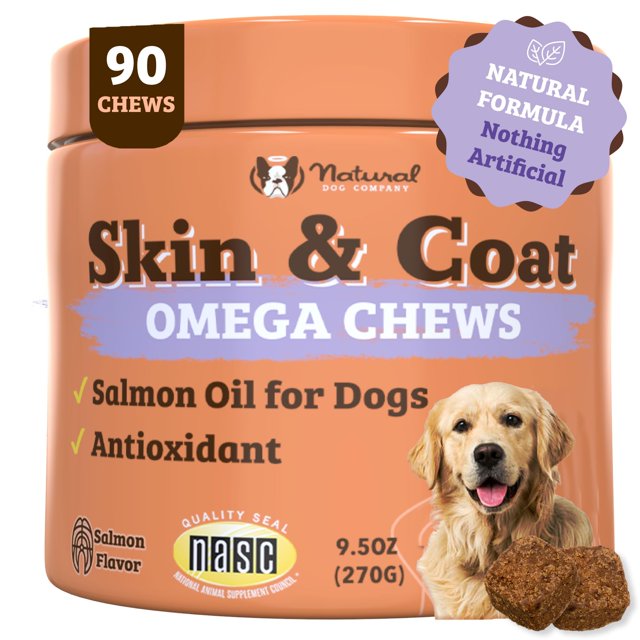 Suplemento Natural Dog Company Skin & Coat con sabor a salmón