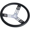 thumbnail image 1 of 52-56820 15 in. Steering Wheel - Black with Bumps Natural Fits, 1 of 1