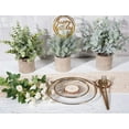 thumbnail image 5 of 3 Pack Mini Potted Artificial Plants Fake Eucalyptus Greenery in Pots for Home Office Desk Decor, 5 of 5