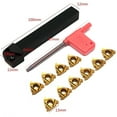 thumbnail image 2 of Maizoon CNC Lathe Threading Turning Tool Set SER1212H16 Insert Holder + 10pcs 16ER AG60 Carbide Inserts + T15 Wrench Lathe Tools DZ11, 2 of 5