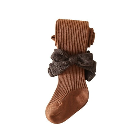 

ZHUASHUM Baby Infants Toddlers Girls Mid Calf Length Socks 1Pair Lace Long Socks Ribbed School Socks Leggings