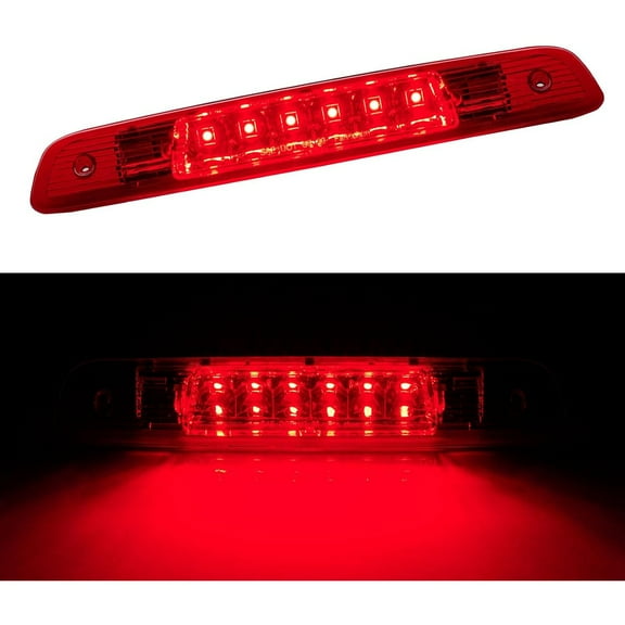 Third 3rd Brake Light LED for 2001 2002 2003 Toyota Highlander, High Mount Rear Brake Lights Assembly for 01 02 03 Highlander, Waterproof Center Cab Lamp Stop Light